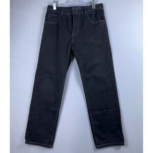 Vertical Sport Straight Leg Jeans Mens Size 32/30 Classically Detailed Black